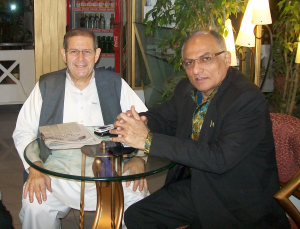 Late Warren Weinstein with Pakistani businessman, Majyd Aziz